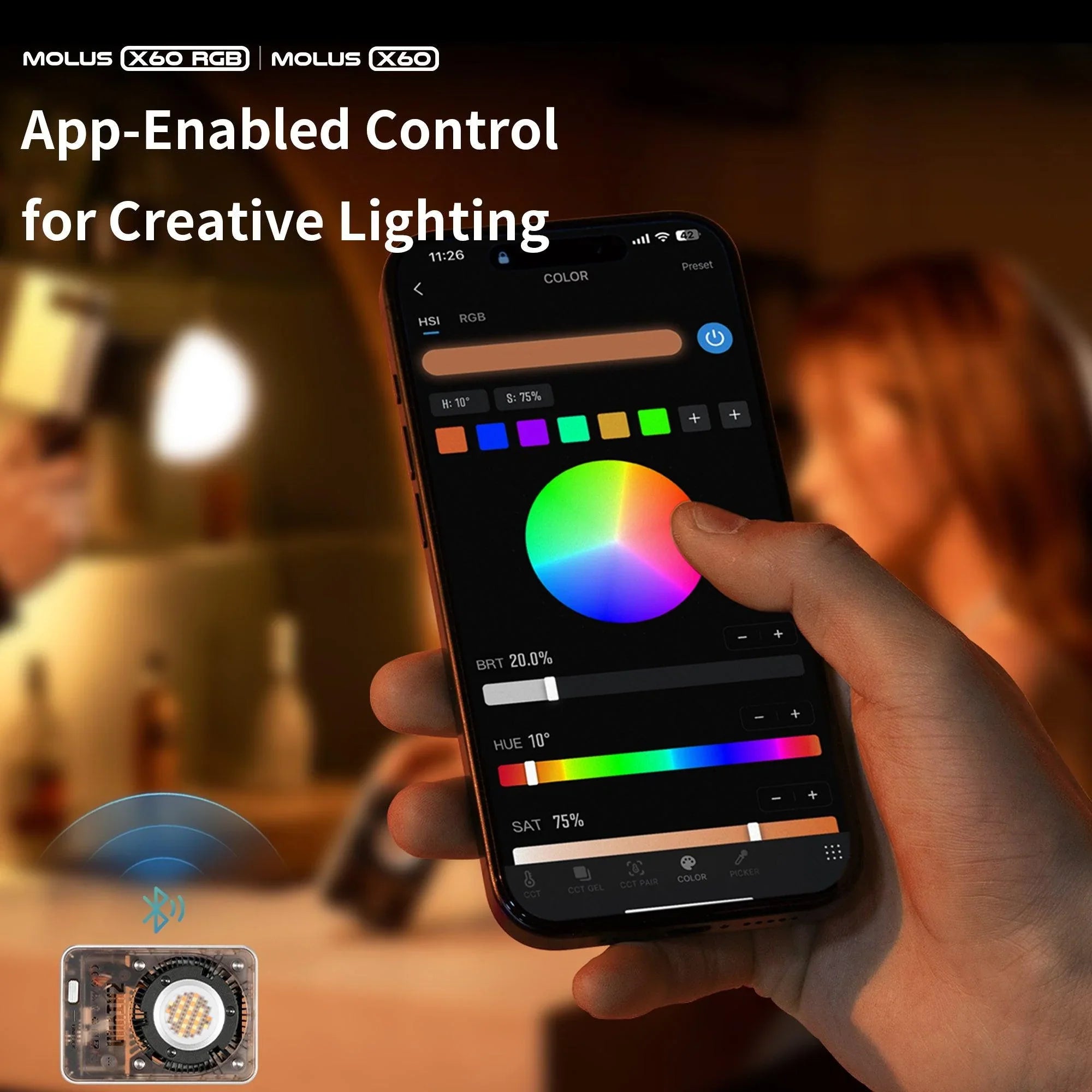 ZHIYUN Molus X60 Bi-Color LED Video Light - Vitopal