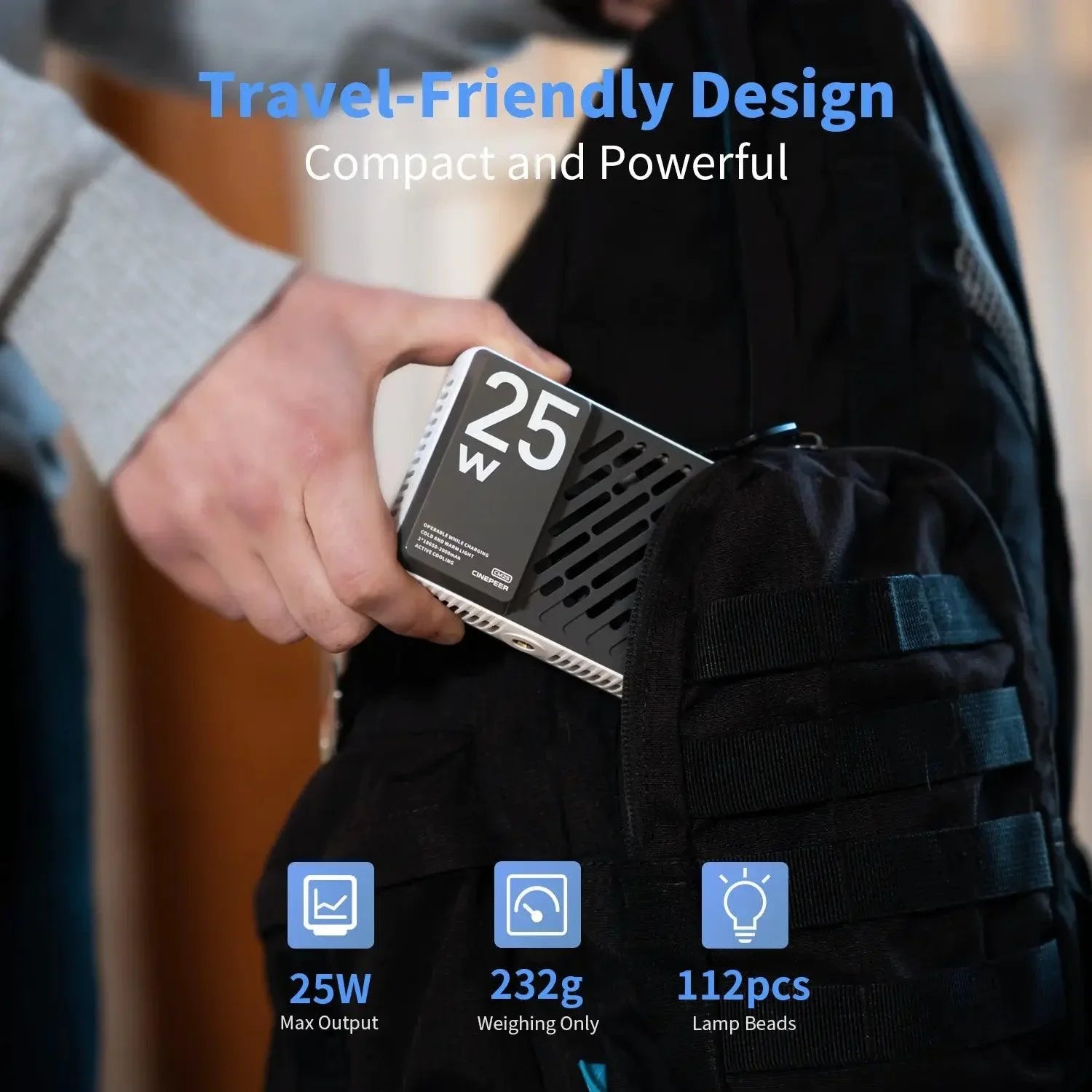 ZHIYUN CINEPEER CM25 Bi-Color Pocket Light - Vitopal