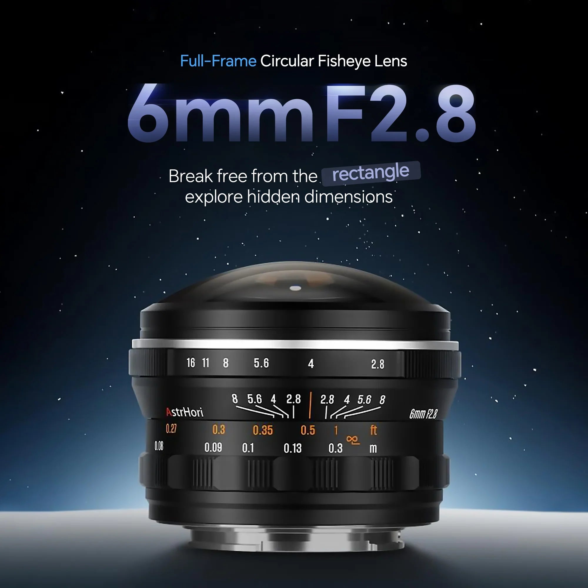 AstrHori 6mm F2.8 Full-frame Circular Fisheye Lens