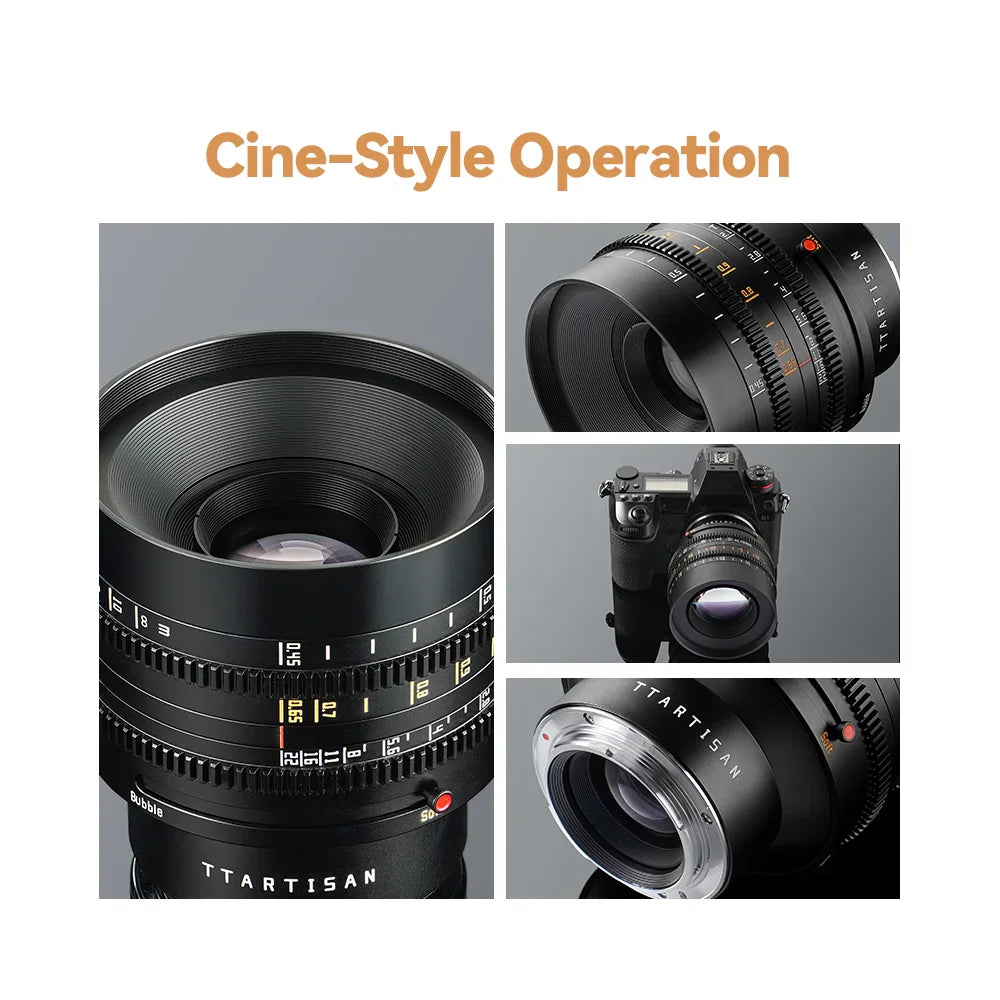 TTartisan 50mm T2.1 Dual-Bokeh Cine Lens
