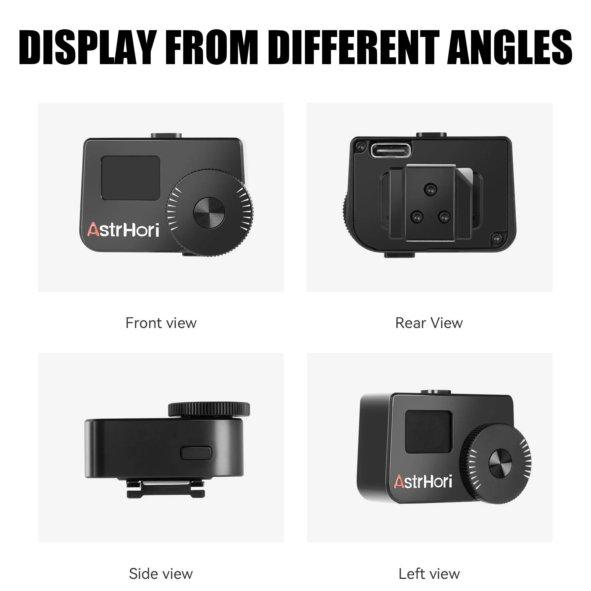 AstrHori AH-M1 Camera Light Meter with Adjustable Cold Shoe (Black) - Vitopal