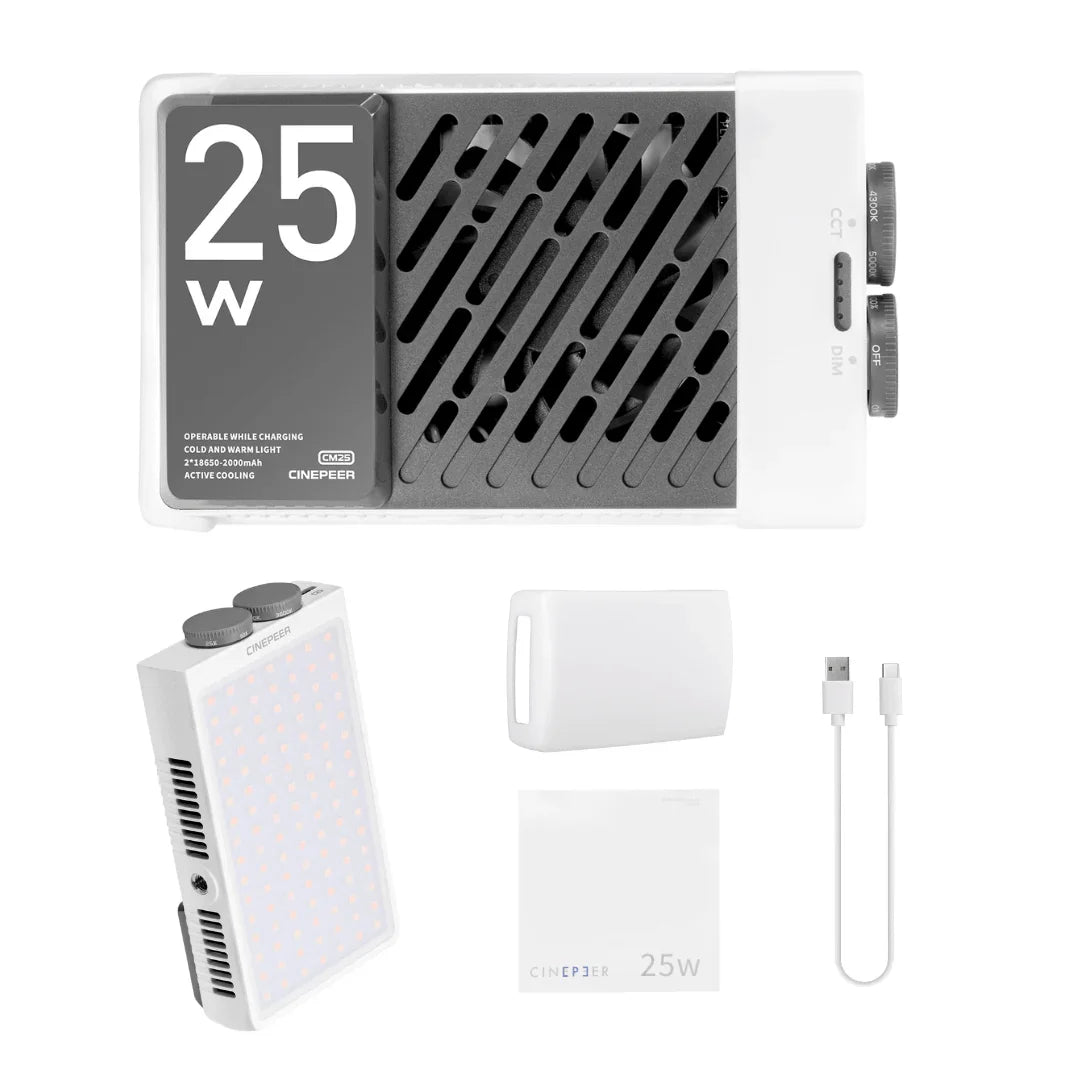 ZHIYUN CINEPEER CM25 Bi-Color Pocket Light - Vitopal