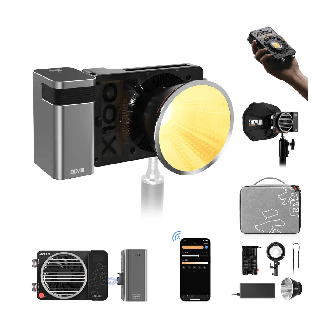 ZHIYUN MOLUS X100 100W Bi-Color LED Video Light - Vitopal