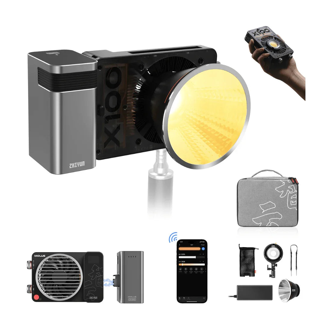ZHIYUN MOLUS X100 100W Bi-Color LED Video Light - Vitopal