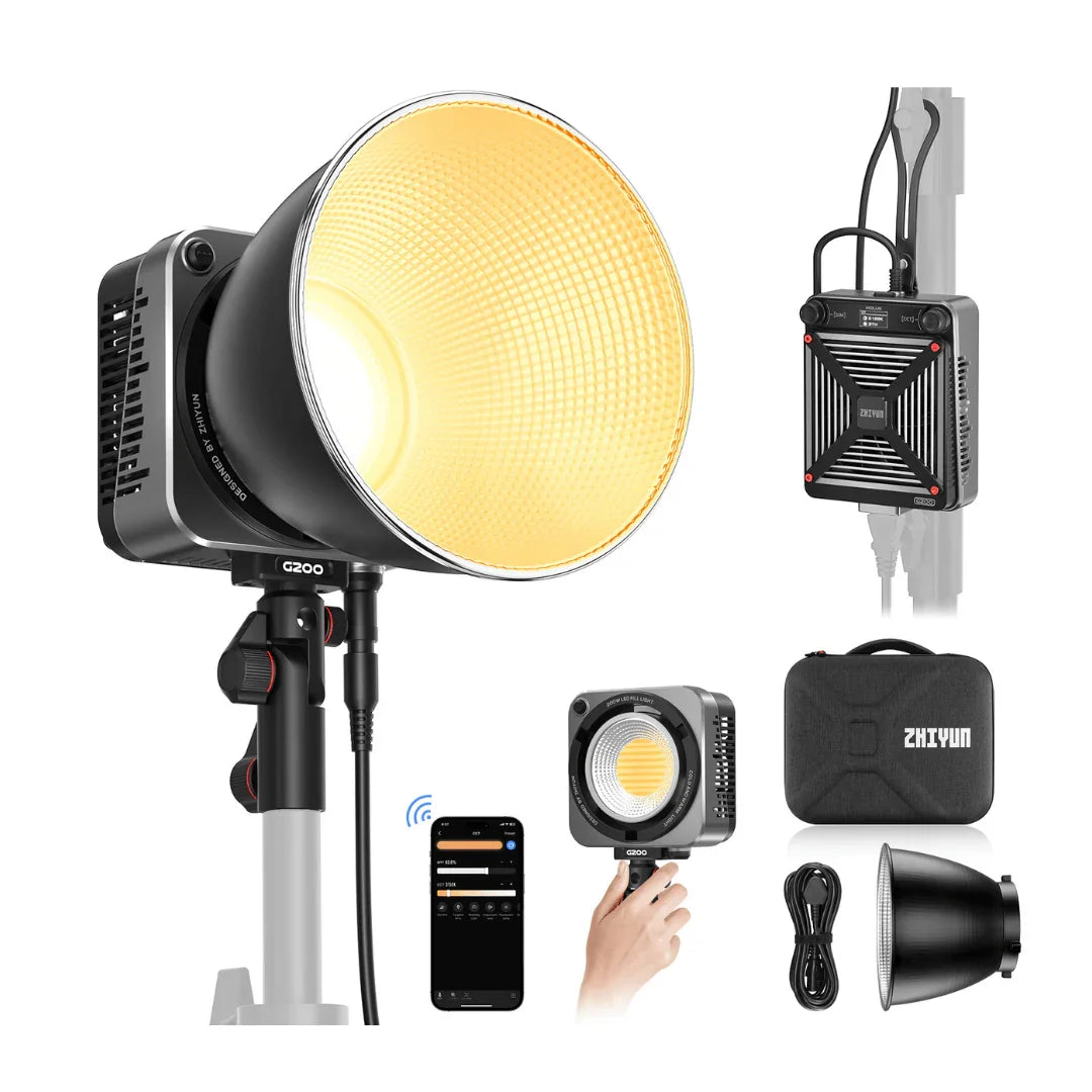 ZHIYUN MOLUS G200 COB Video Light Bowens Mount Camera Light - Vitopal