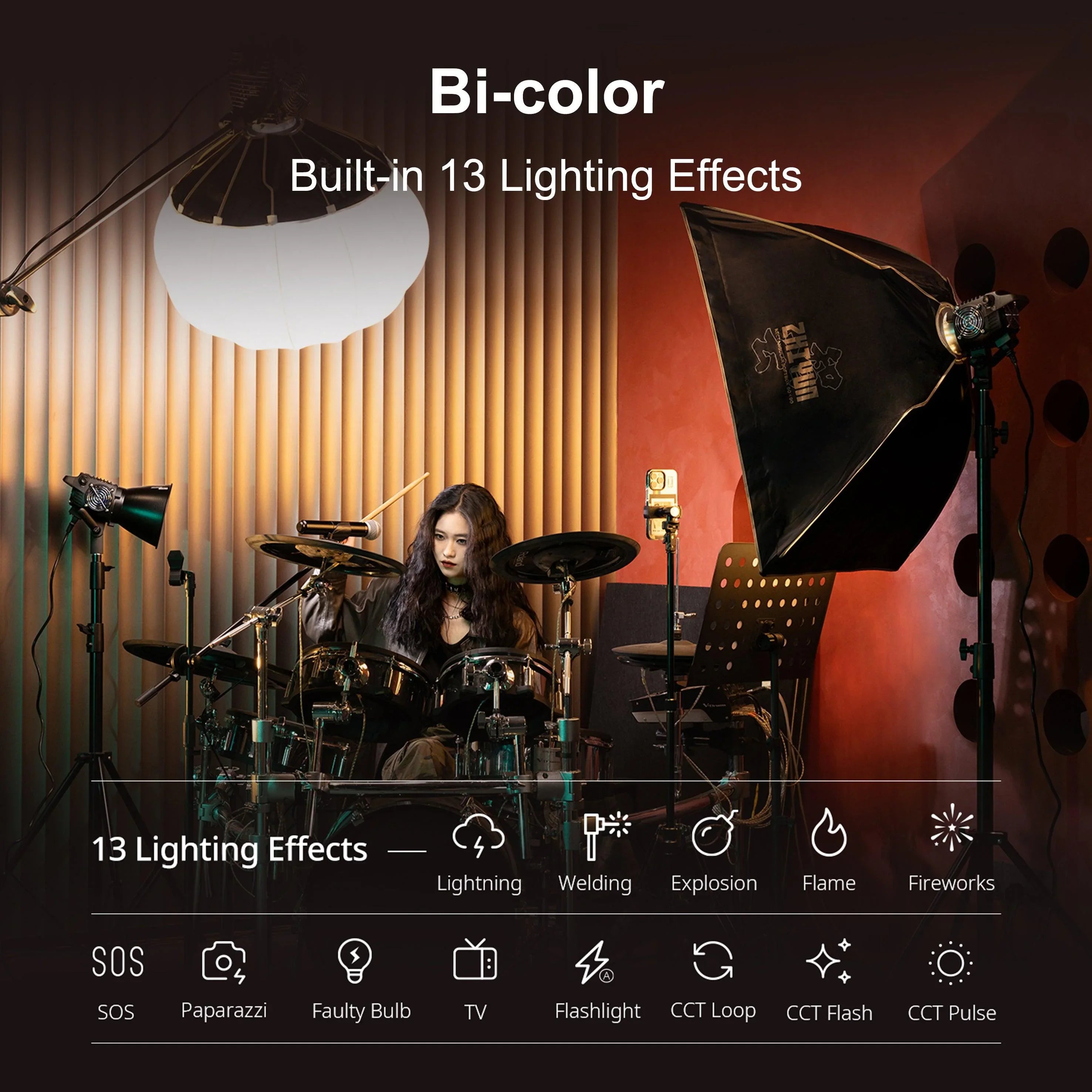 ZHIYUN MOLUS B100/B200/B300/B500 Bi-Color COB Light - Vitopal