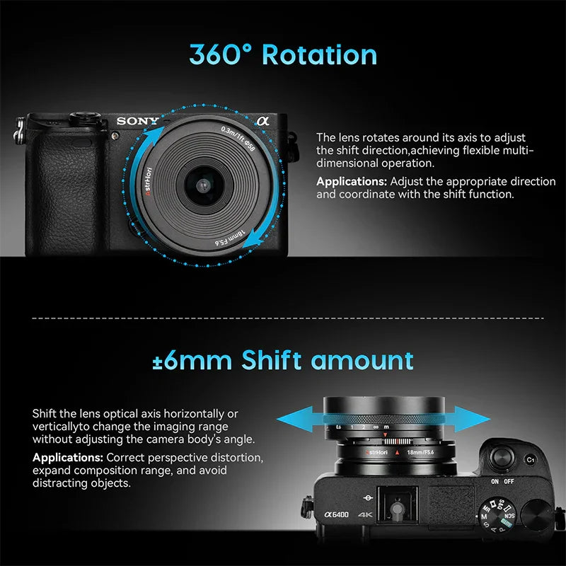 AstrHori 18mm F5.6 APS-C Shift Wide Angle Lens