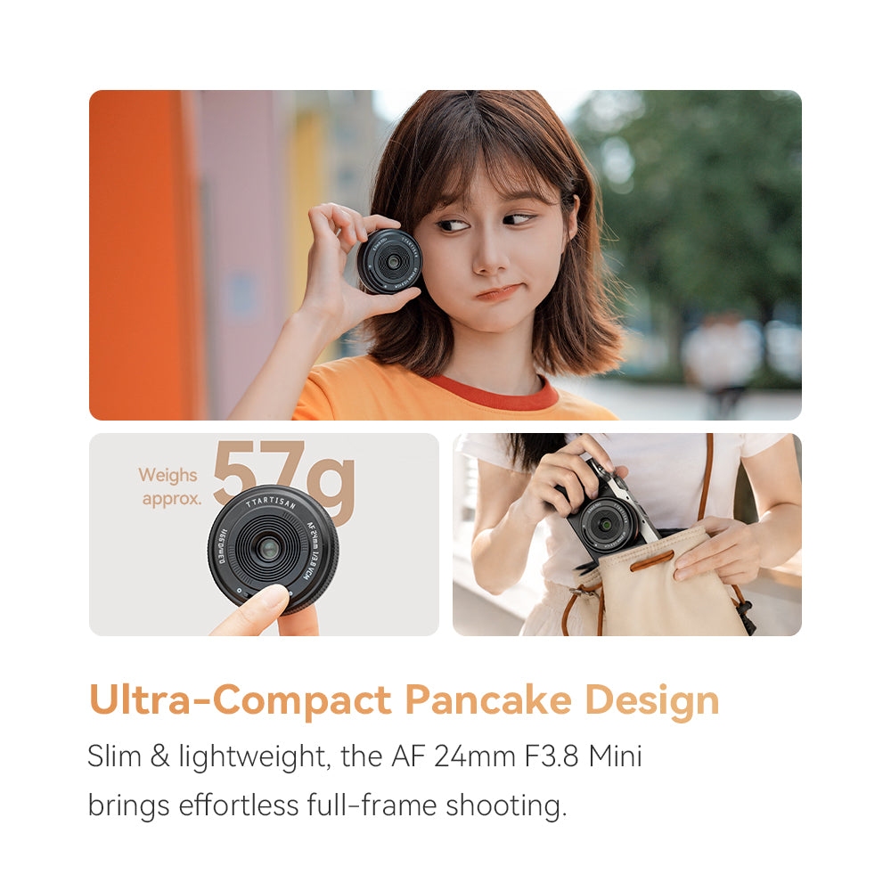 TTARTISAN AF 24mm F3.8 mini Full Frame Pancake Lens