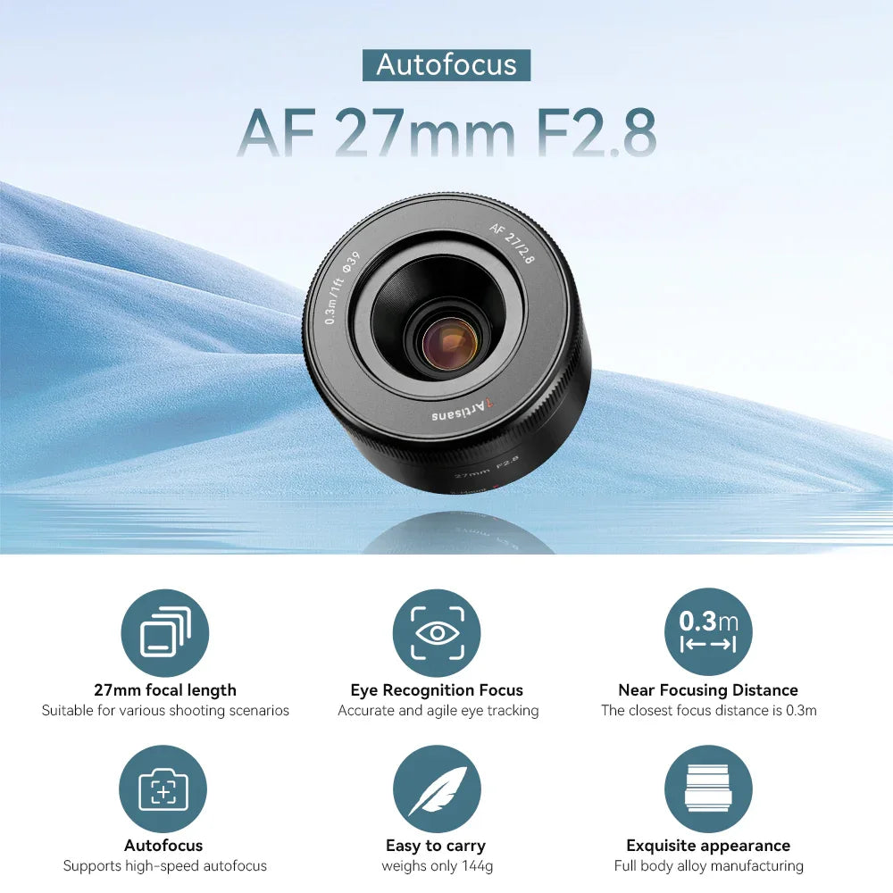 7artisans AF 27mm F2.8 APS-C Large Aperture Prime Lens - Vitopal