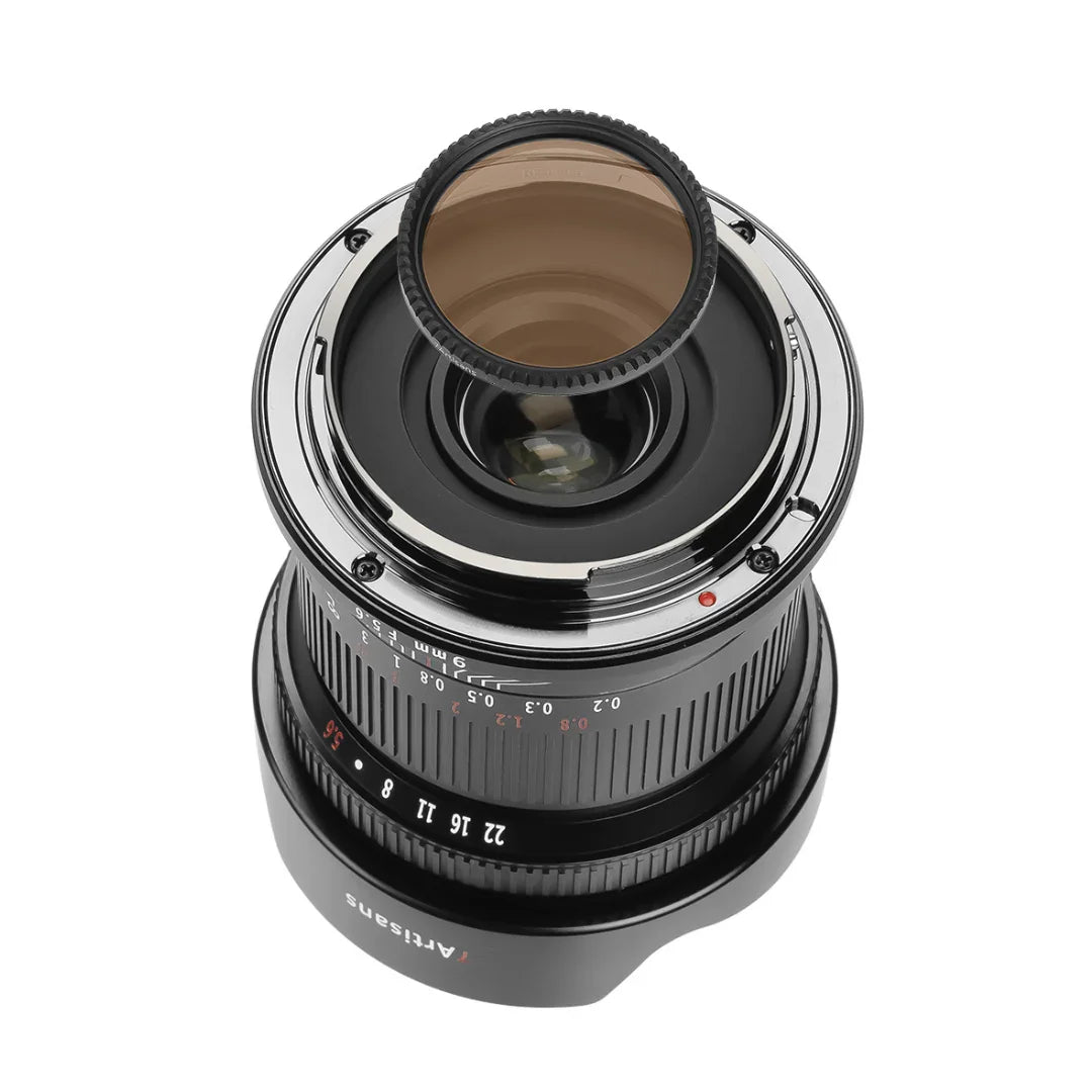 7artisans 9mm F5.6 Full Frame Wide-angle Lens for E/L/R/Z(Rear ND Filter) - Vitopal