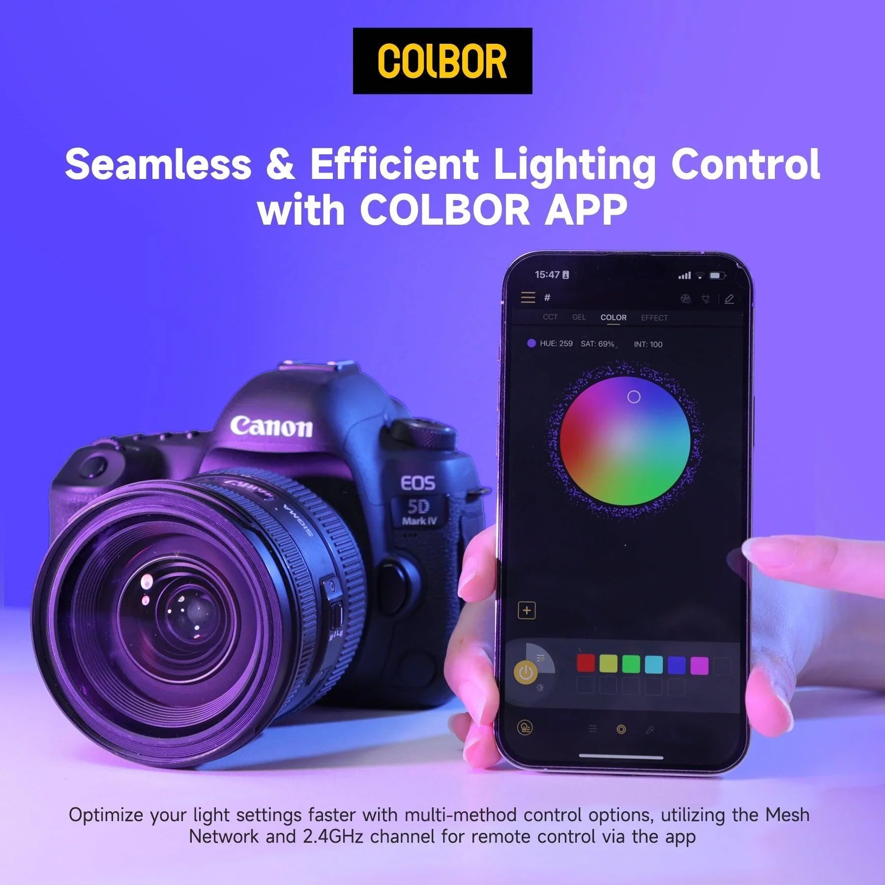 Colbor W60R Portable RGB LED Video Light - Vitopal