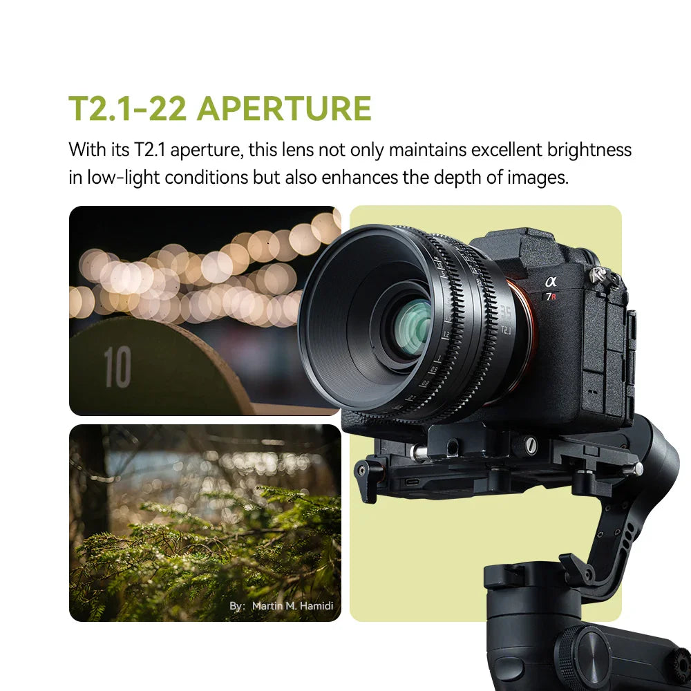 TTartisan 35mm T2.1 Dual-Bokeh Cine Lens - Vitopal