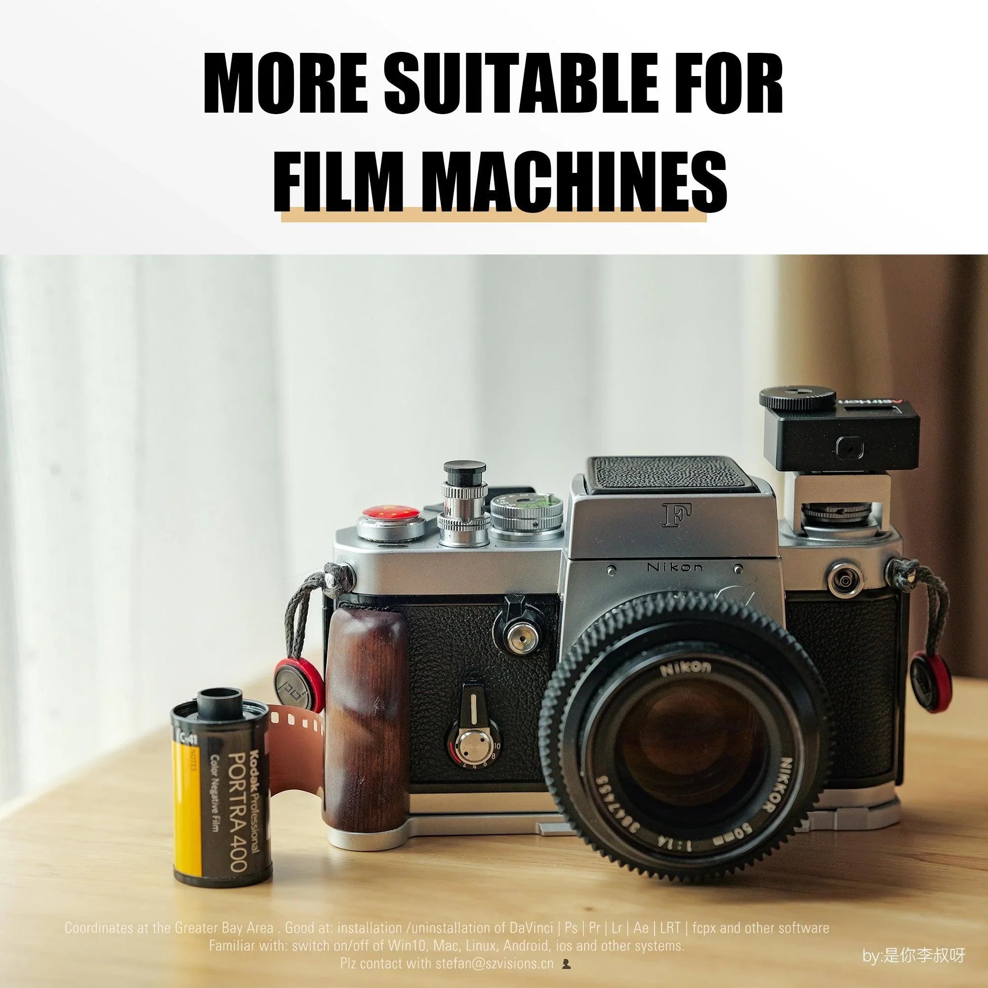 AstrHori AH-M1 Camera Light Meter with Adjustable Cold Shoe (Black) - Vitopal