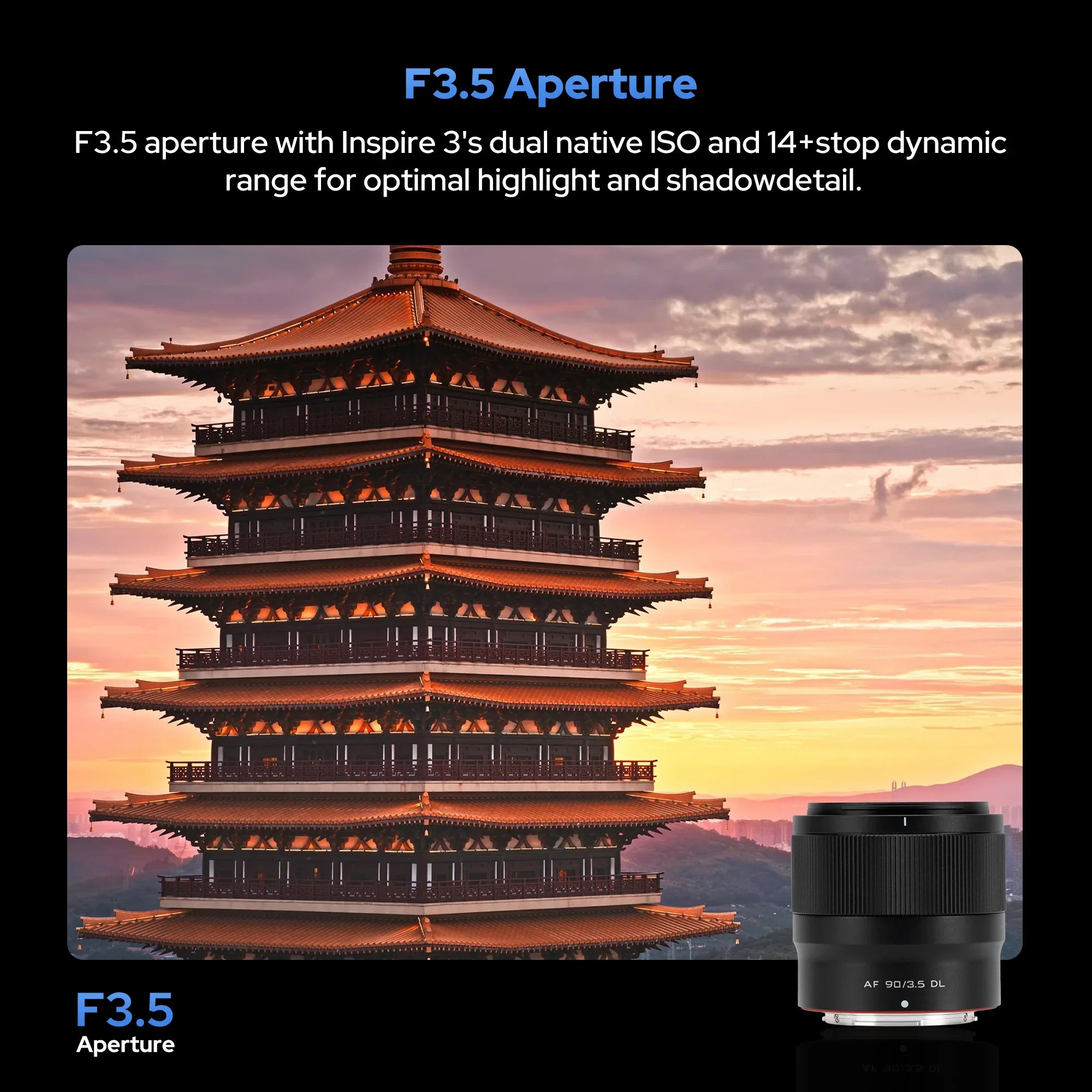 Viltrox AF 90mm F3.5 Full-Frame Lens DL Mount for DJI