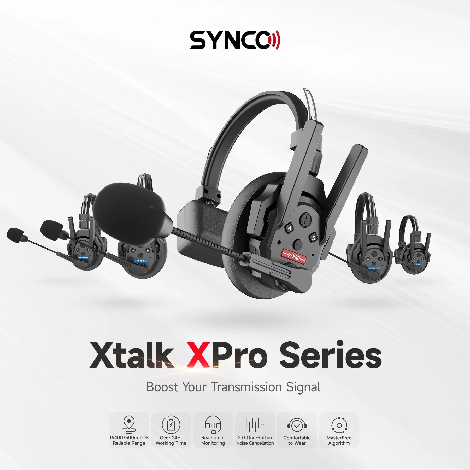 Synco Xtalk XPro 2-Way Headset Wireless Intercom System - Vitopal
