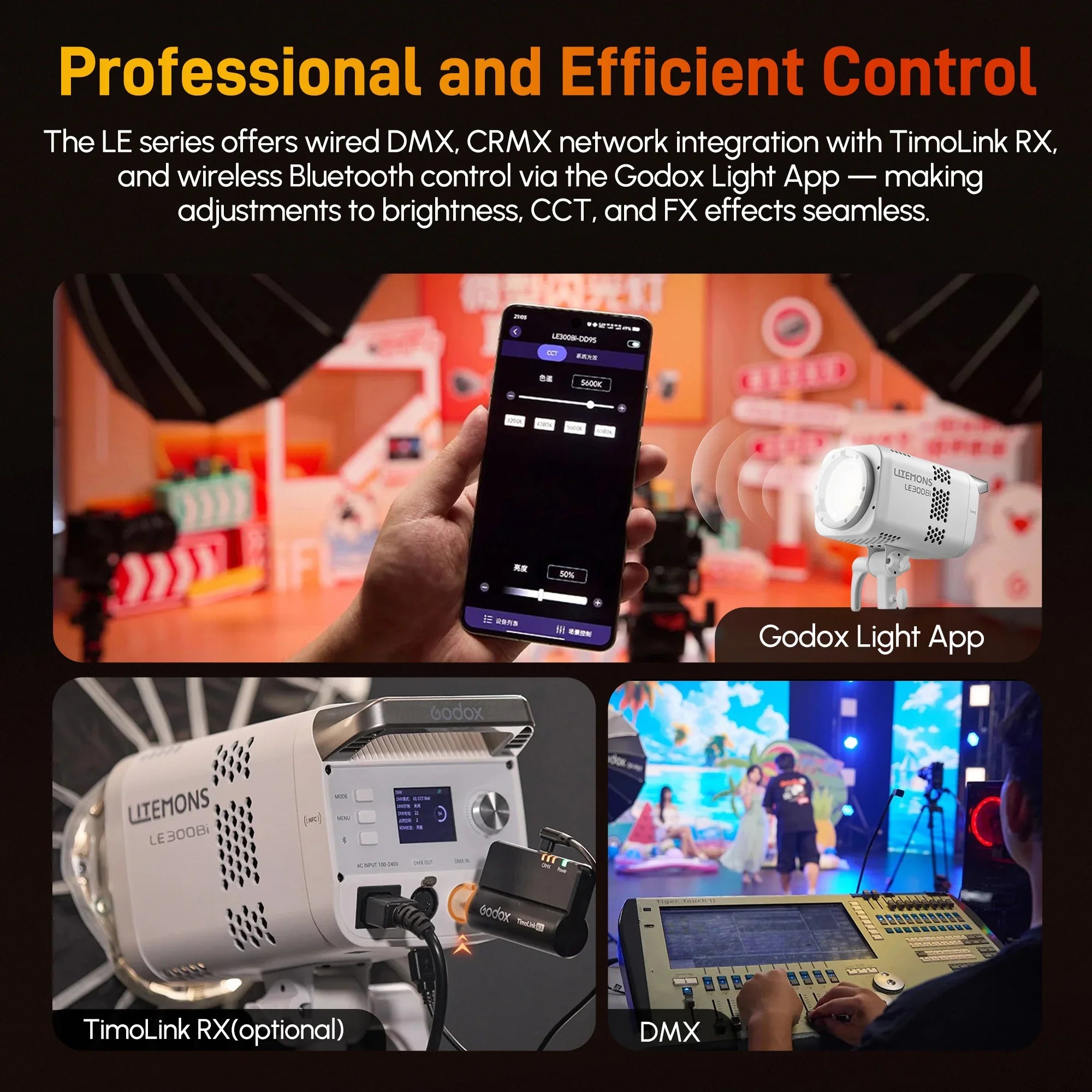 Godox Litemons LE300Bi LED Video Light