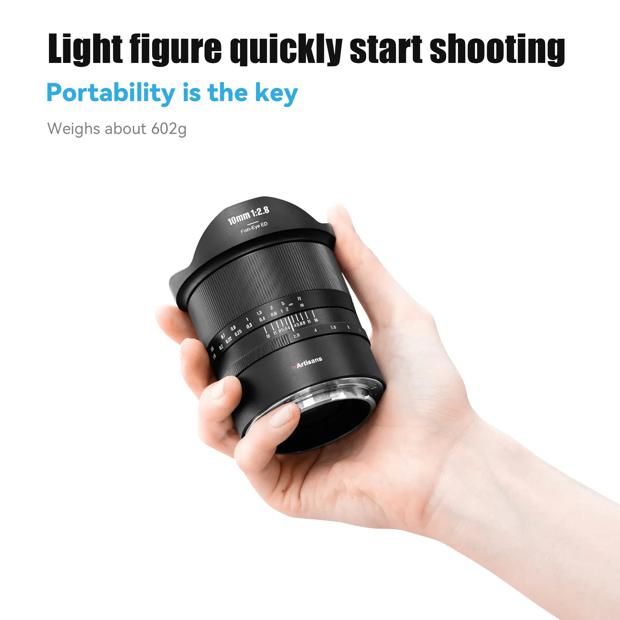 7artisans 10mm F2.8 II Fisheye Full Frame Lens - Vitopal