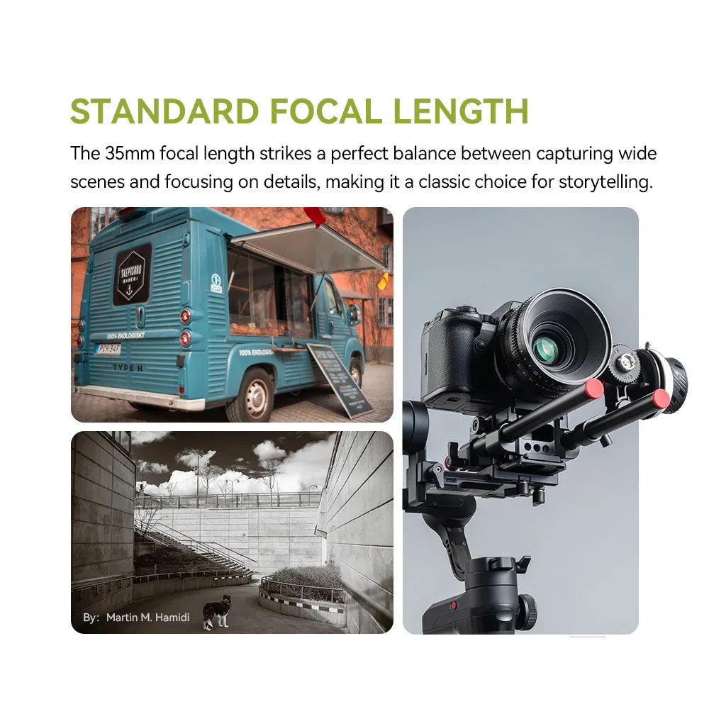 TTartisan 35mm T2.1 Dual-Bokeh Cine Lens - Vitopal