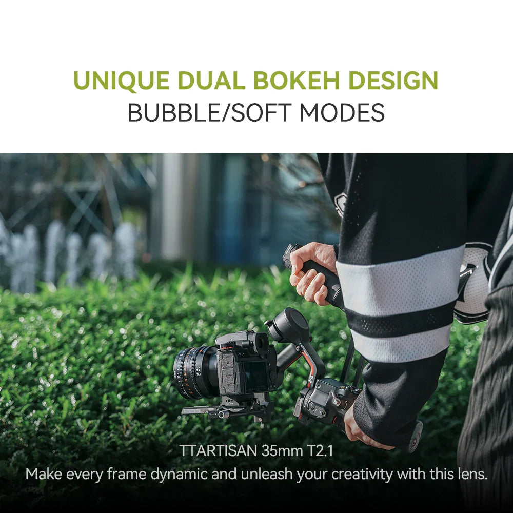 TTartisan 35mm T2.1 Dual-Bokeh Cine Lens - Vitopal