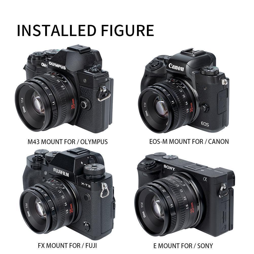 7artisans 35mm F1.4 APS-C Manual Focus Large Aperture Lens - Vitopal