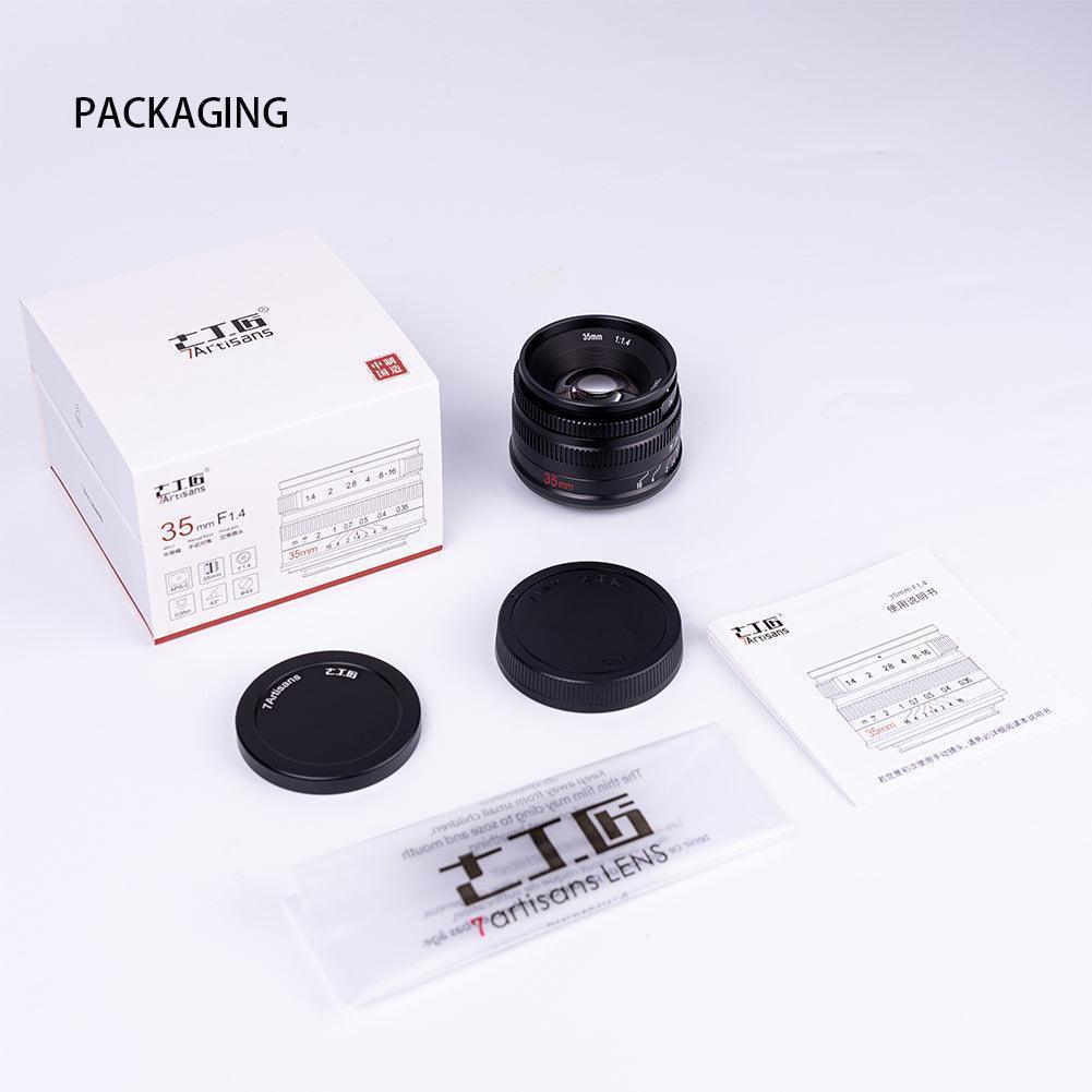 7artisans 35mm F1.4 APS-C Manual Focus Large Aperture Lens - Vitopal