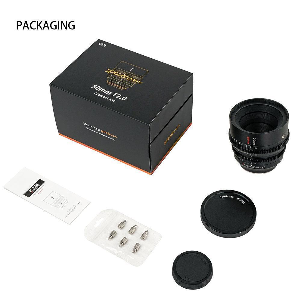 7Artisans 50mm T2.0 Large Aperture Full Frame Cine Lens - Vitopal