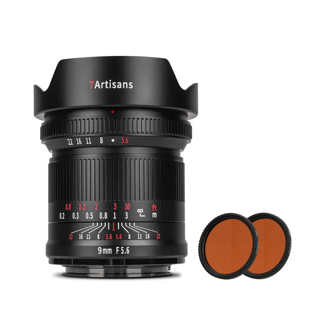 7artisans 9mm F5.6 Full Frame Wide-angle Lens for E/L/R/Z(Rear ND Filter) - Vitopal