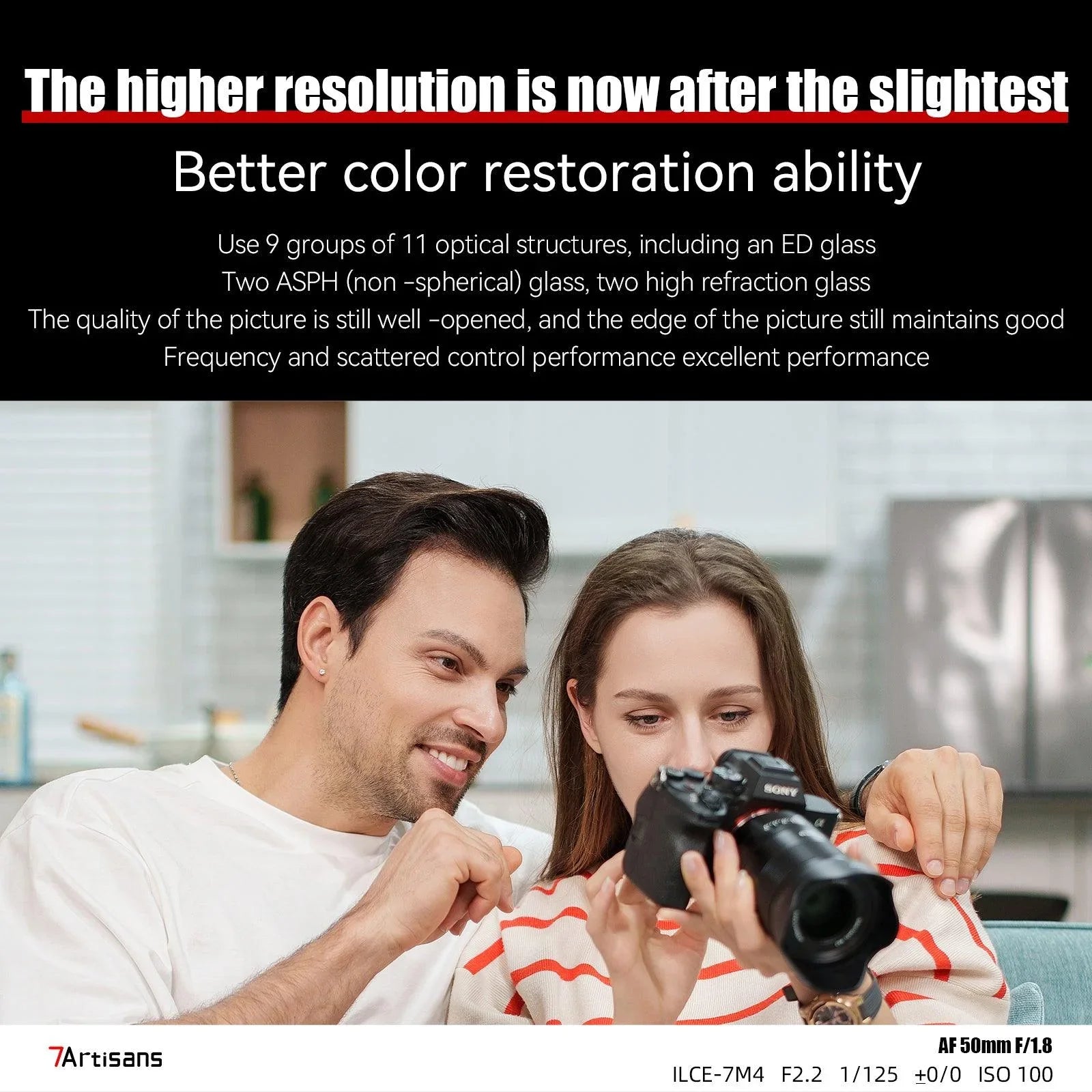 7artisans AF 50mm F1.8 Large Aperture Full Frame Lens - Vitopal