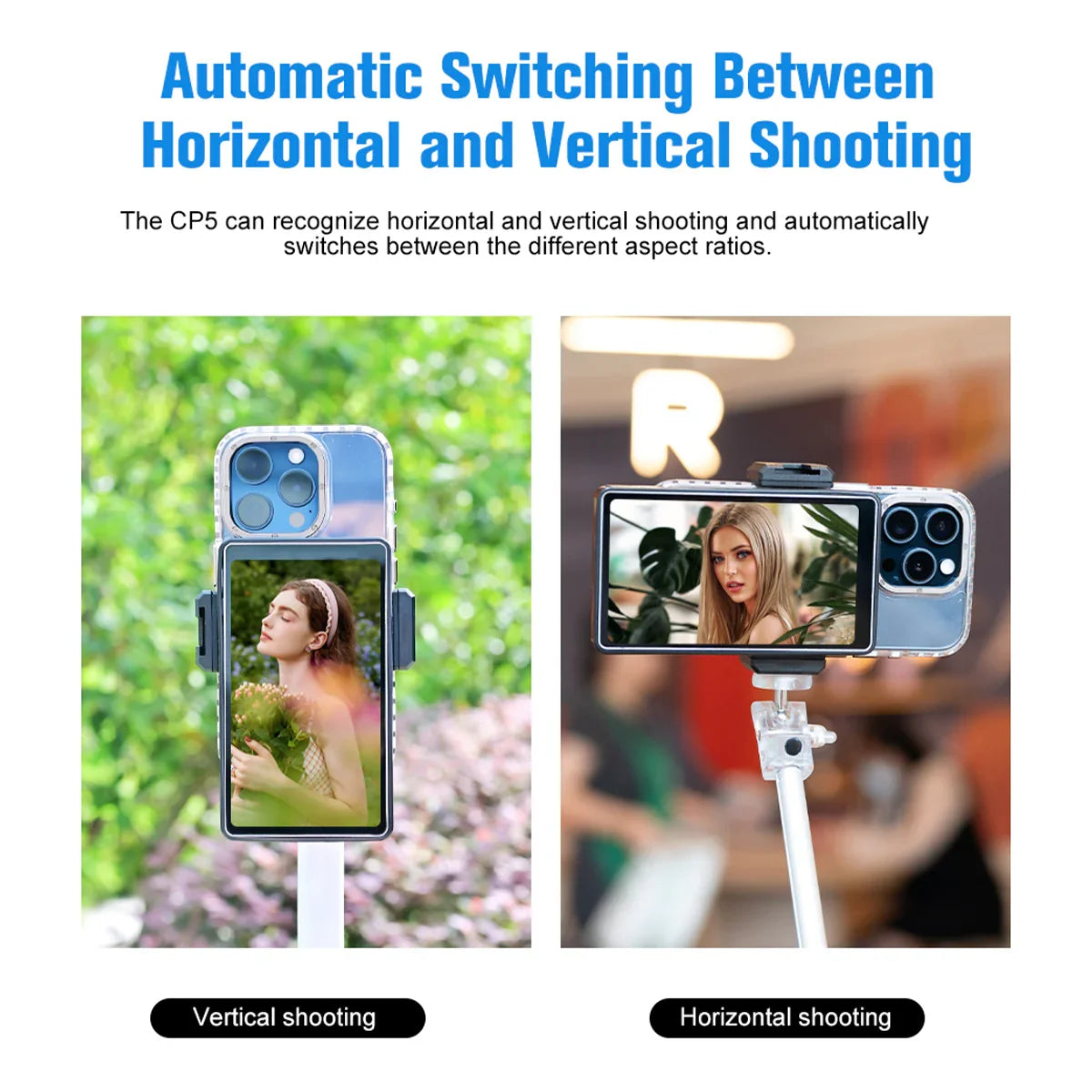 Shimbol CP5 1080p Full HD 5'' Touch Screens Rear Camera Selfie Monitor - Vitopal