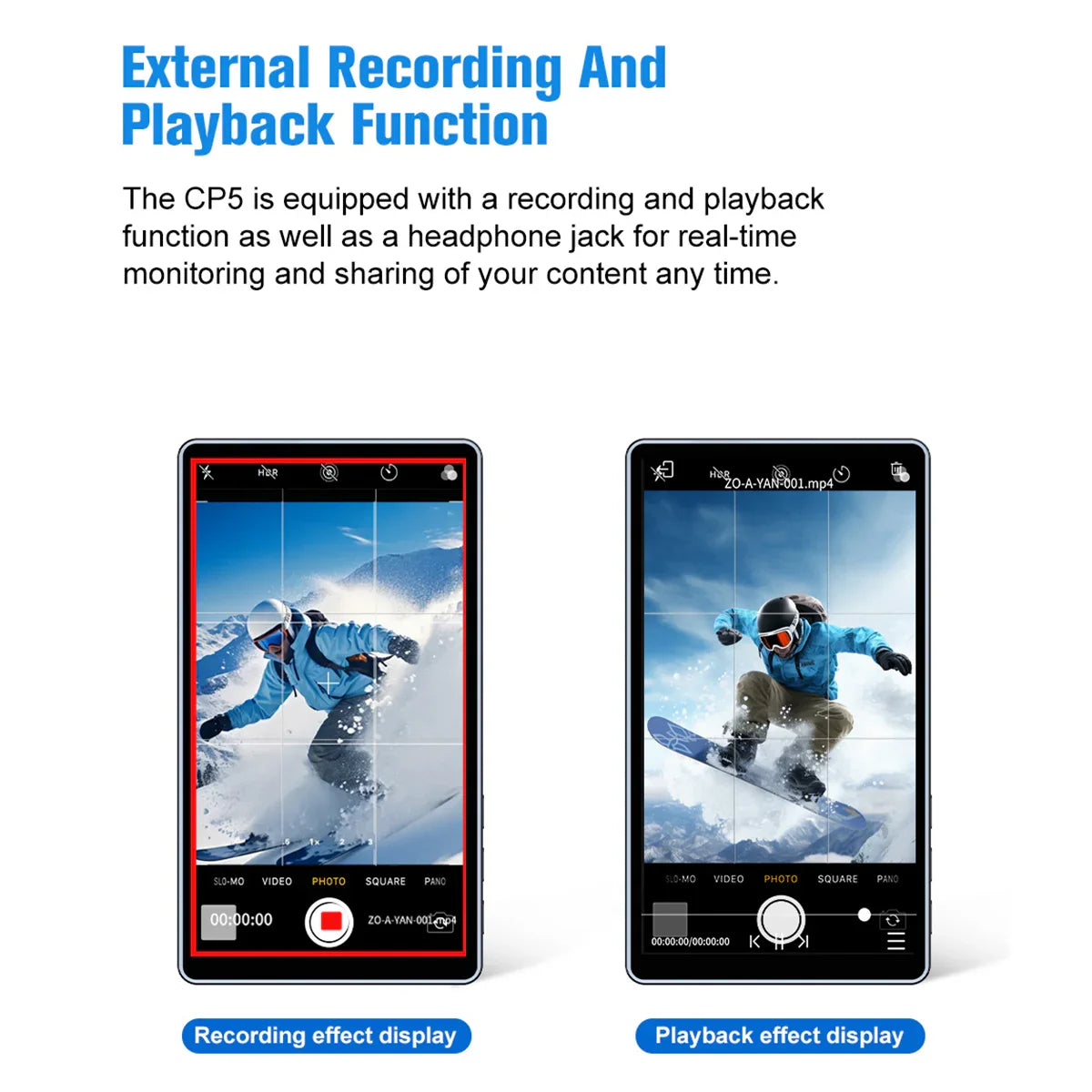 Shimbol CP5 1080p Full HD 5'' Touch Screens Rear Camera Selfie Monitor - Vitopal