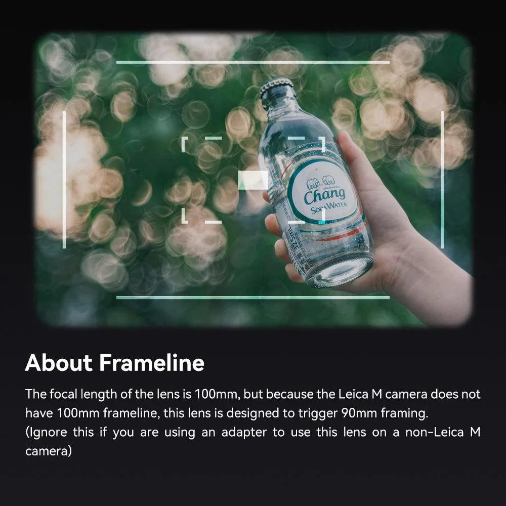 TTArtisan 100mm F2.8 Full Frame Bubble Bokeh Lens Compatible with Lecia M - Vitopal