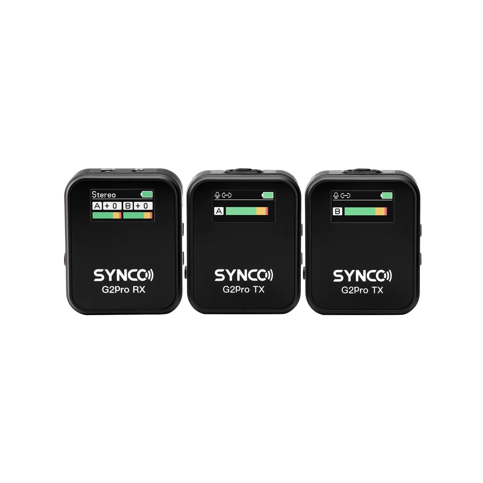 SYNCO G2(A2) Pro 2.4G Dual Lapel Mic Digital Wireless Lavalier Microphone with 2 TXs - Vitopal