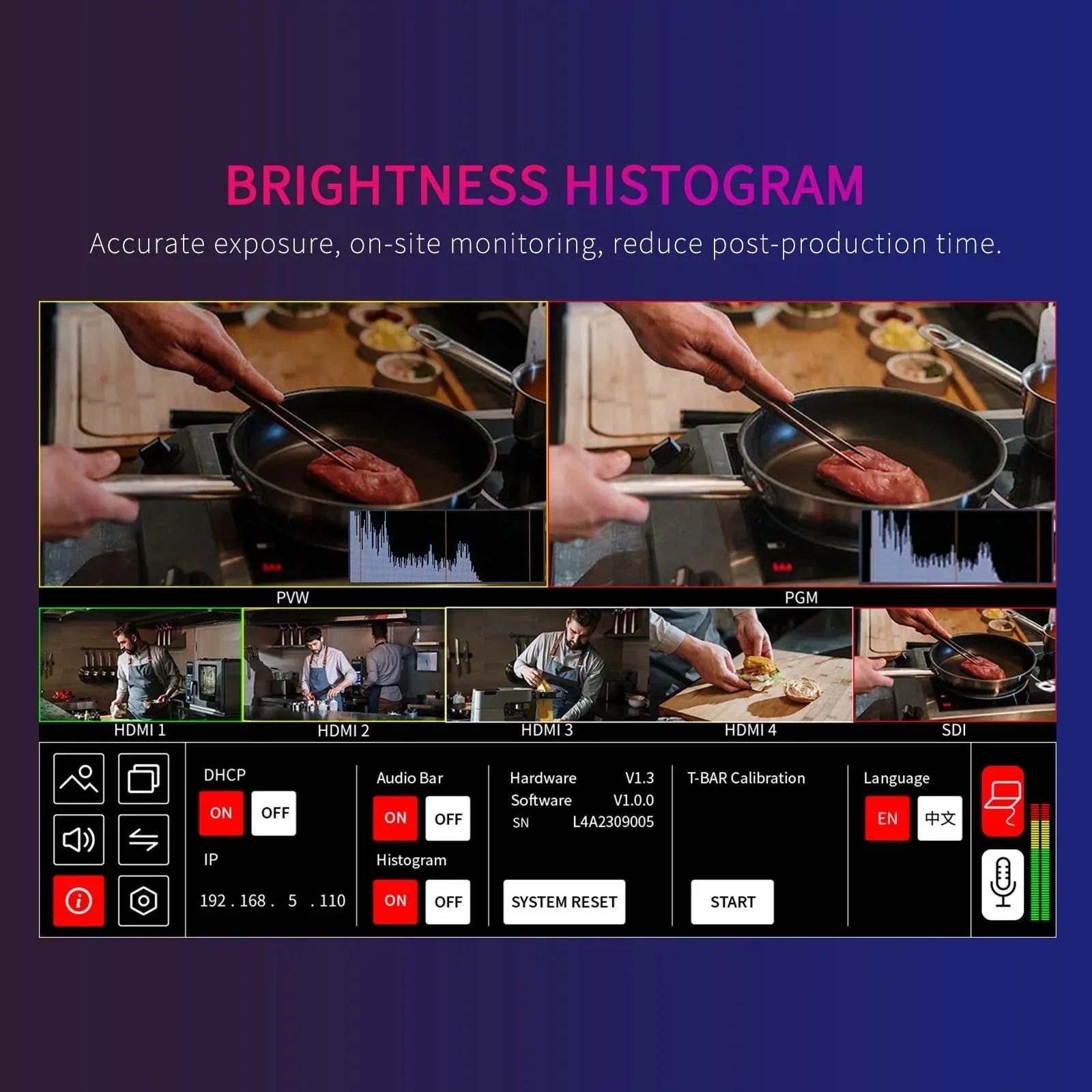 Feelworld L4 Switcher 10.1 Inch Touch Screen Multi-Camera Video Mixer Switcher - Vitopal