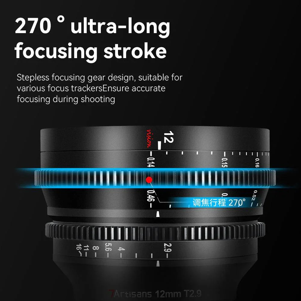7artisans 12mm T2.9 APS-C Ultra Wide Angle Cinema Lens - Vitopal