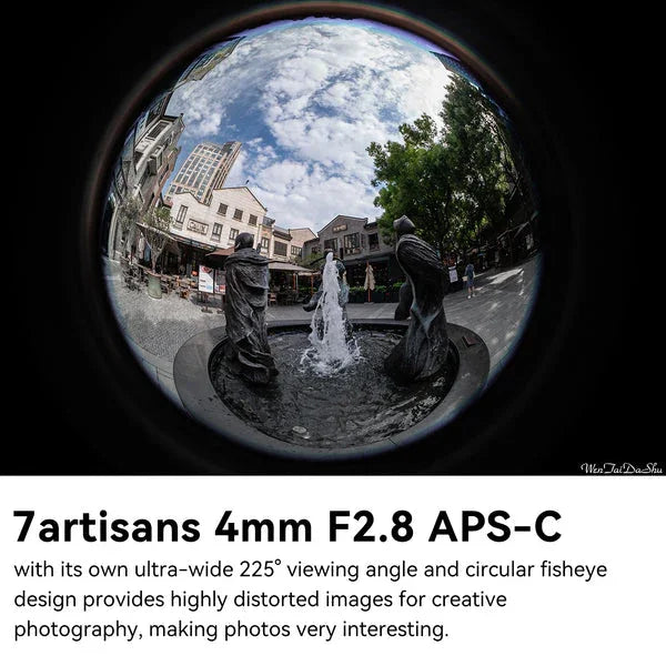 7artisans 4mm F2.8 Circular Fisheye Ultra Wide Angle Lens - Vitopal
