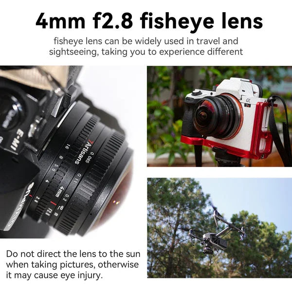 7artisans 4mm F2.8 Circular Fisheye Ultra Wide Angle Lens - Vitopal