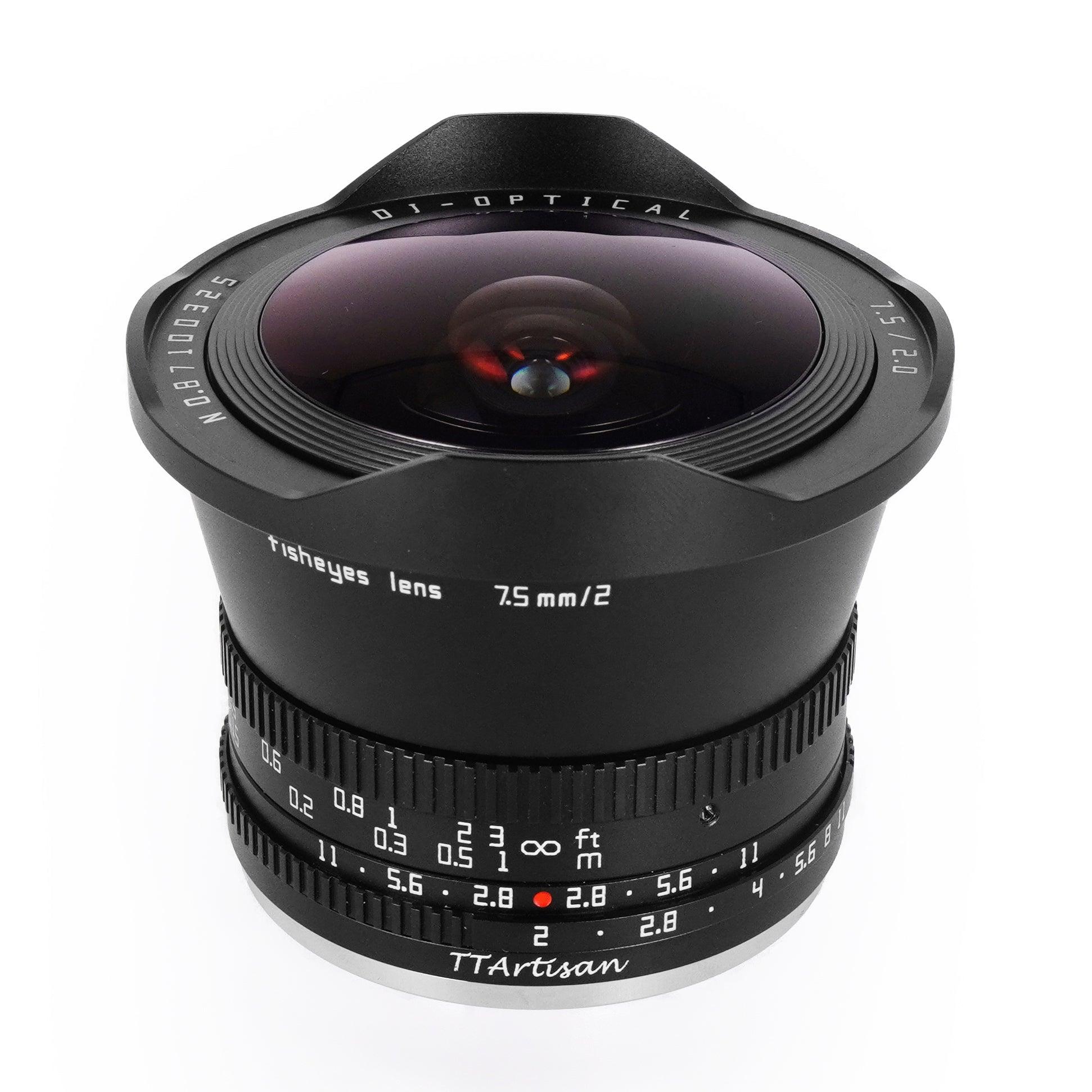 TTArtisan 7.5mm F2 Fisheye Wide Angle APS-C Lens - Vitopal