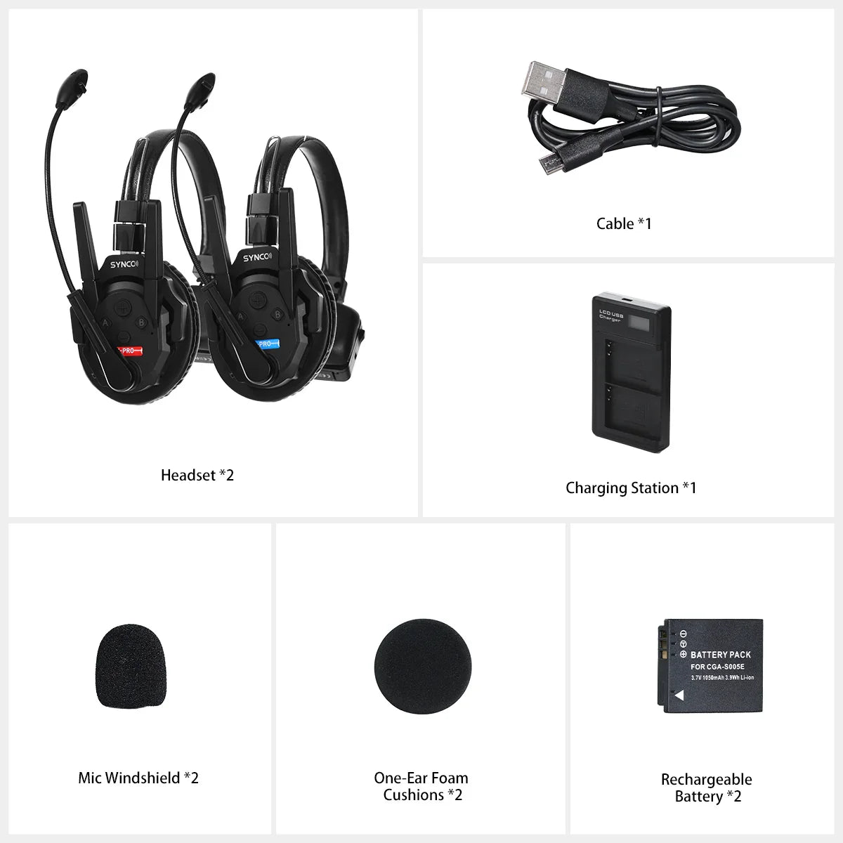 Synco Xtalk XPro 2-Way Headset Wireless Intercom System - Vitopal