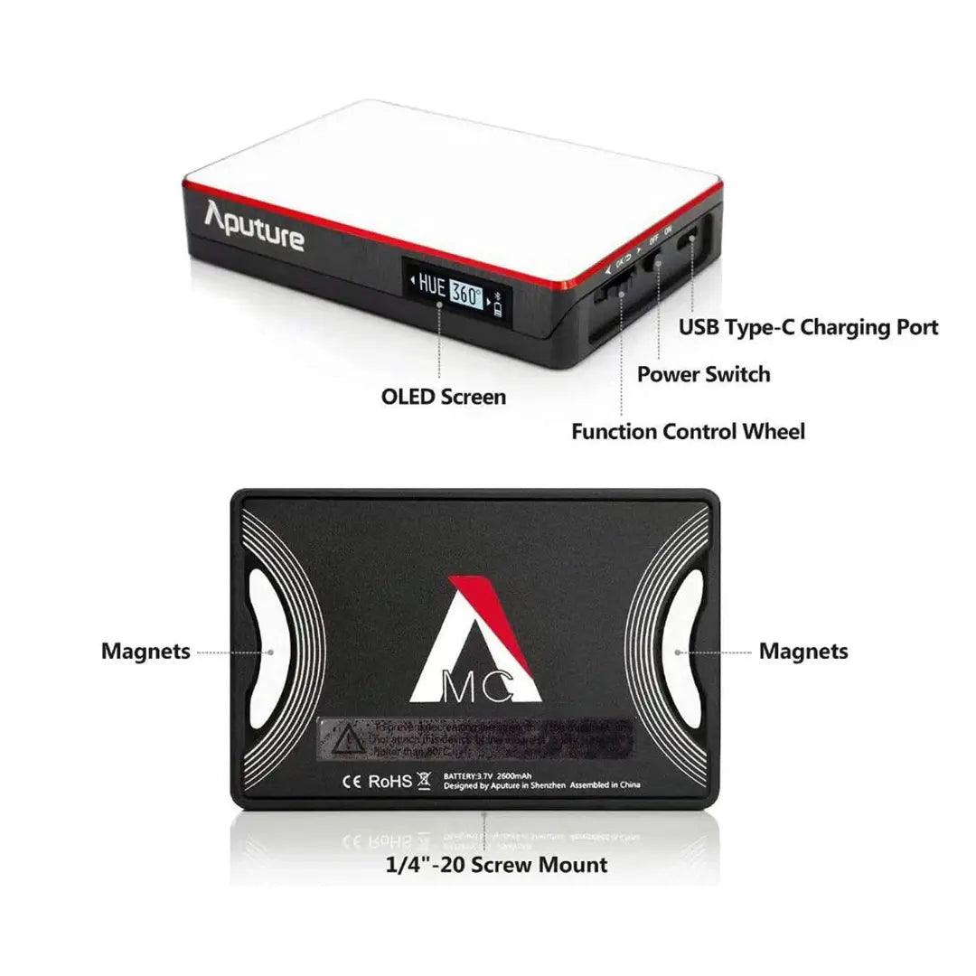 Aputure Amaran MC RGBWW Mini On Camera Video Light - Vitopal