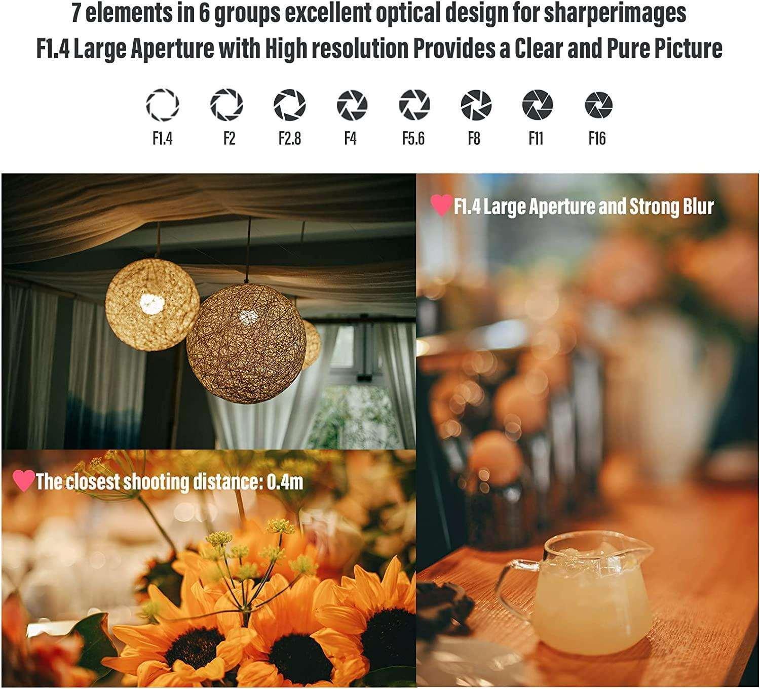 AstrHori 50mm F1.4 Large Aperture Full Frame Tilt Lens - Vitopal