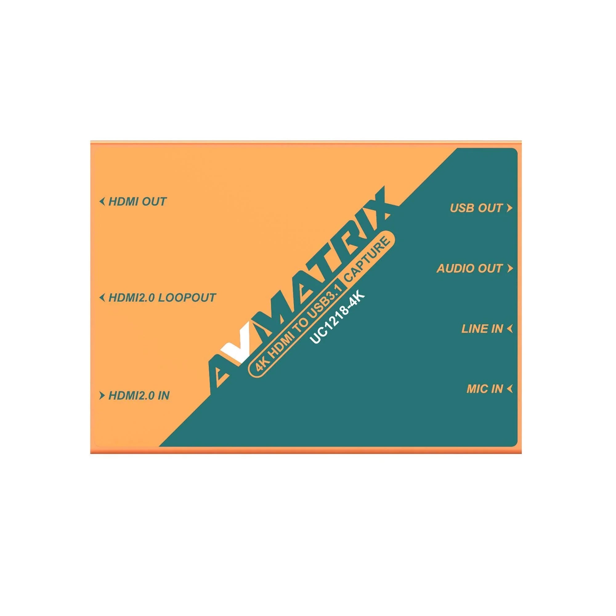 AVMATRIX UC1218 HDMI to USB 3.1 Type-C Uncompressed Video Capture Card - Vitopal