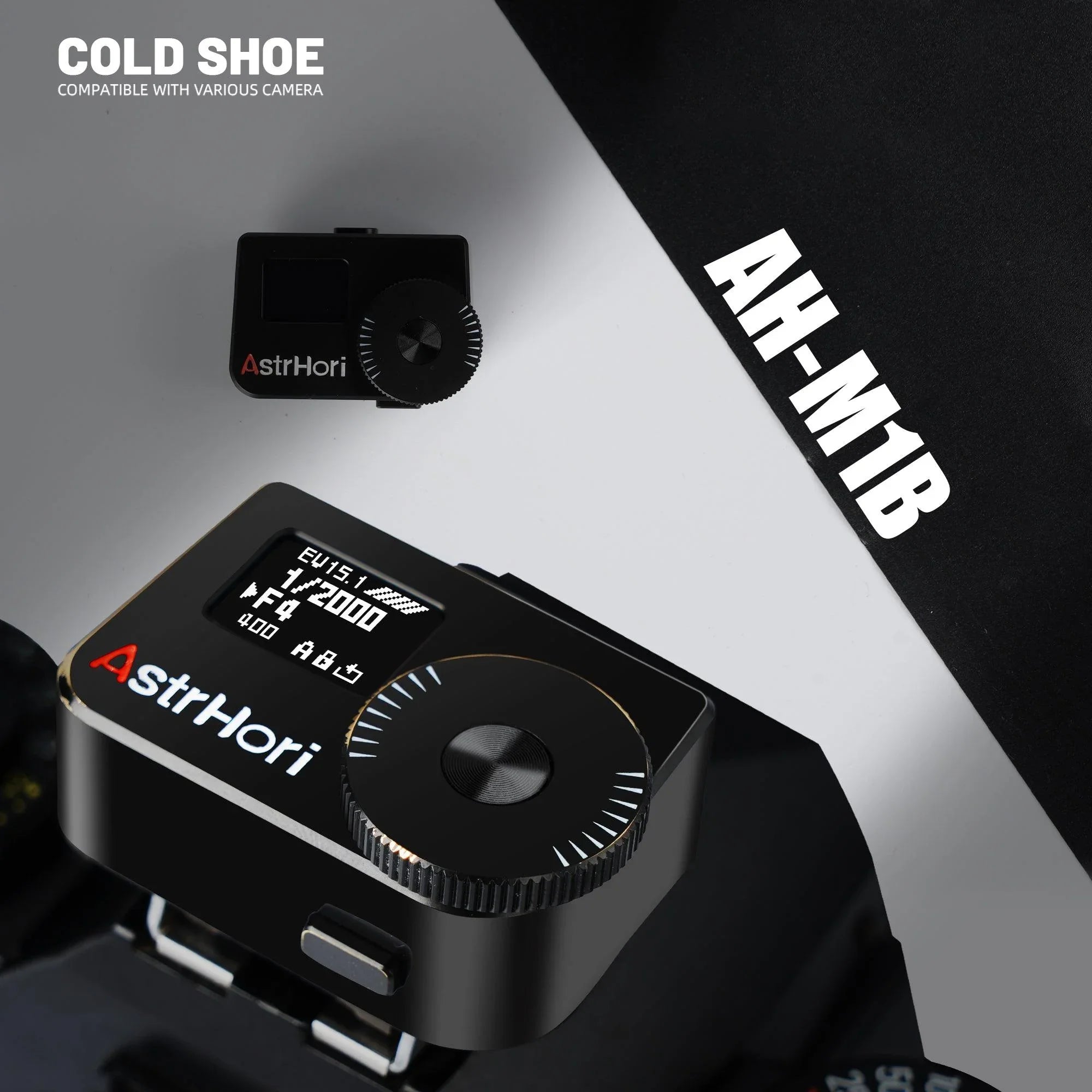 AstrHori AH-M1 Camera Light Meter with Adjustable Cold Shoe (Black) - Vitopal