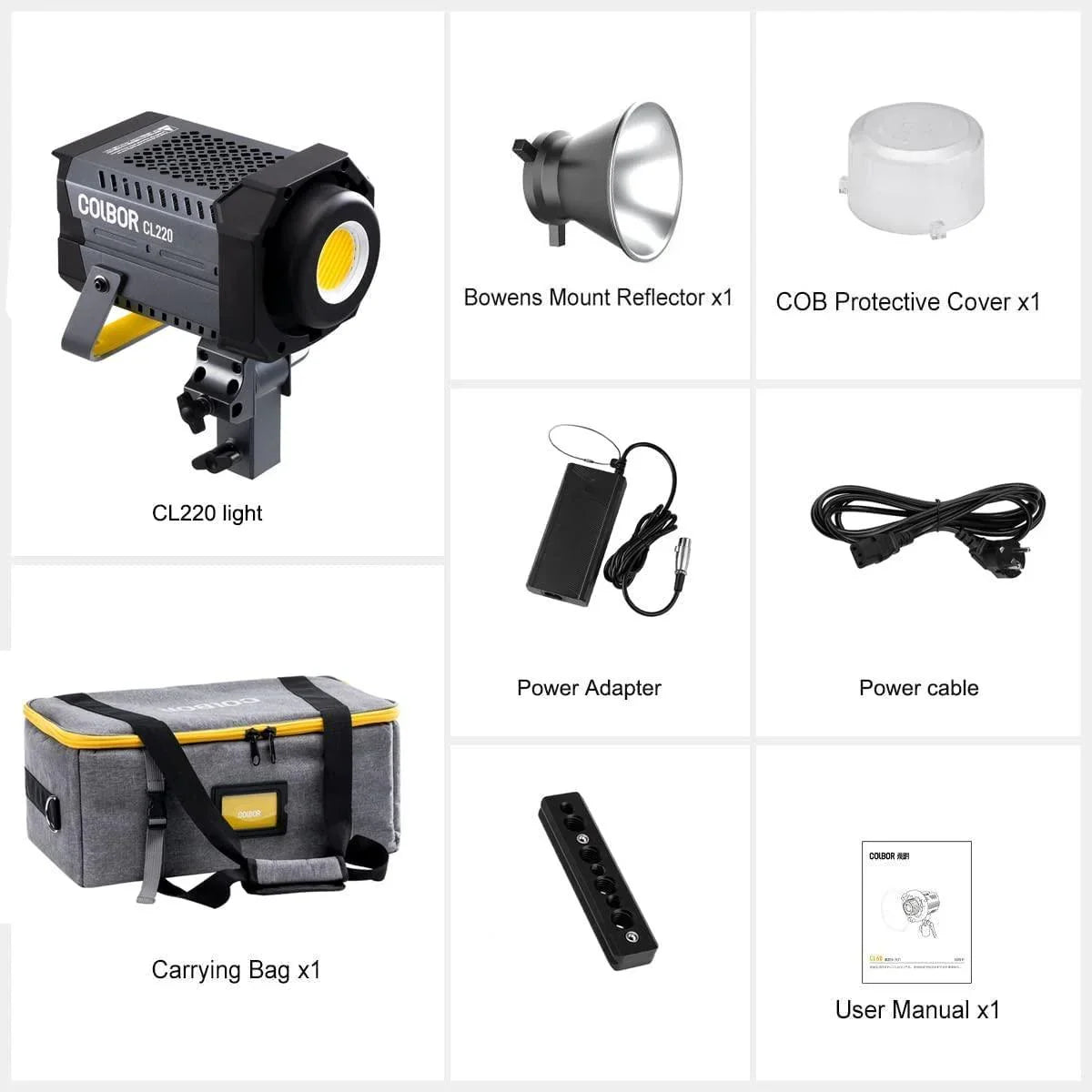 COLBOR CL220 220W Bi Color COB Led Video Light - Vitopal