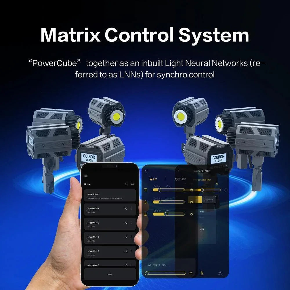 COLBOR CL60R RGB Video Light Full Color Bowens Mount APP Control Video Light - Vitopal