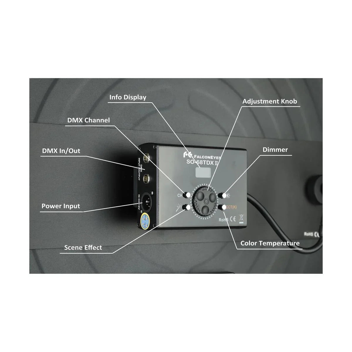 FalconEyes New Version SO-68TDX II 360pcs 68W Soft Led Bi-Color Edge Light - Vitopal