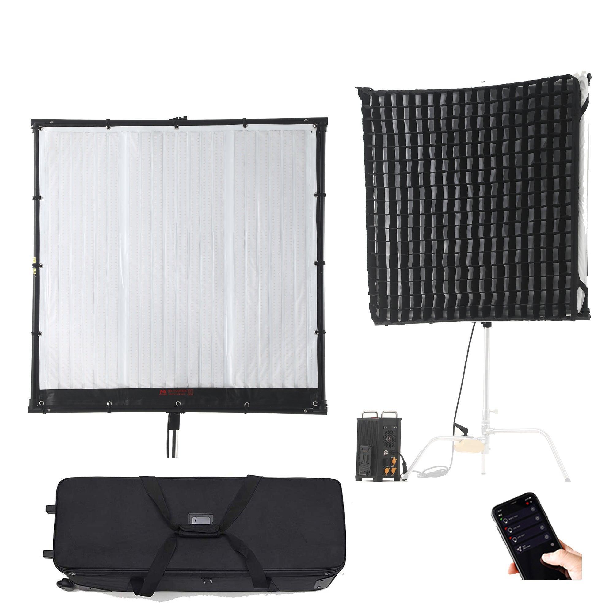 FalconEyes RX-120TDX(III) 680W ROLL-Flex LED Light with Honeycomb Grid Softbox - Vitopal