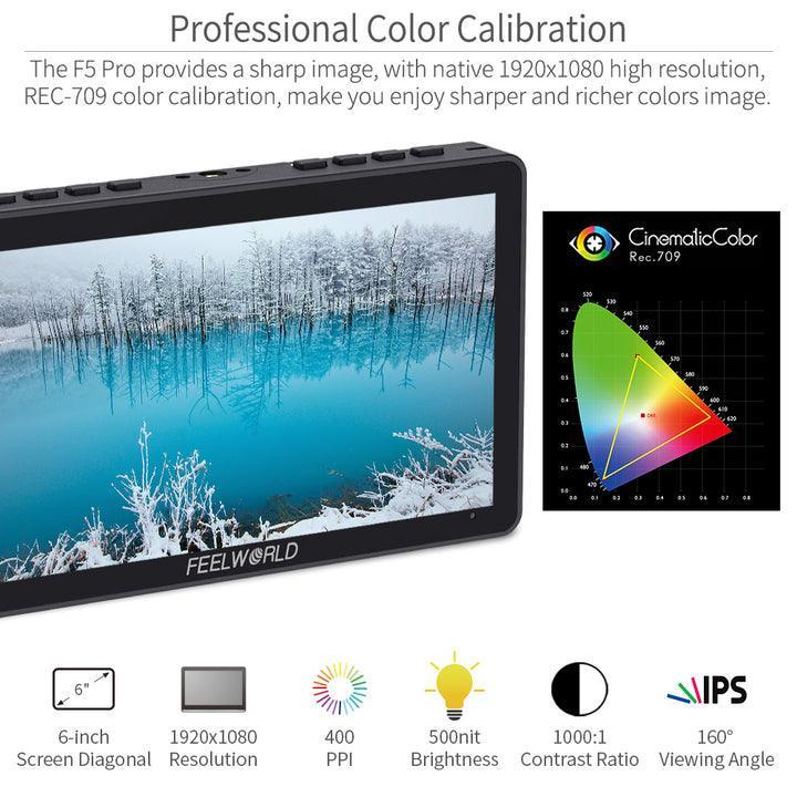 FEELWORLD F5 Pro V4 6 Inch Touch Screen DSLR Camera Field Monitor - Vitopal