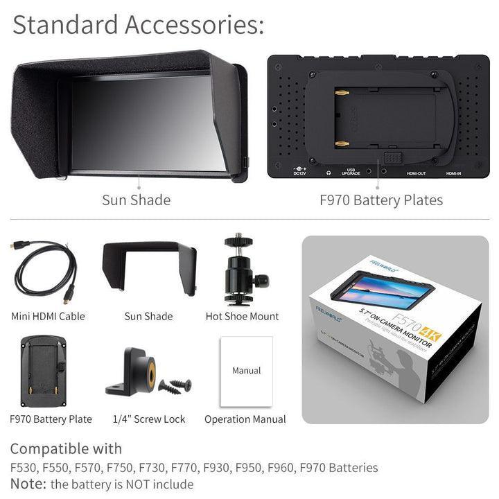 FEELWORLD F570 5.7 Inch Small DSLR Camera Field Monitor - Vitopal