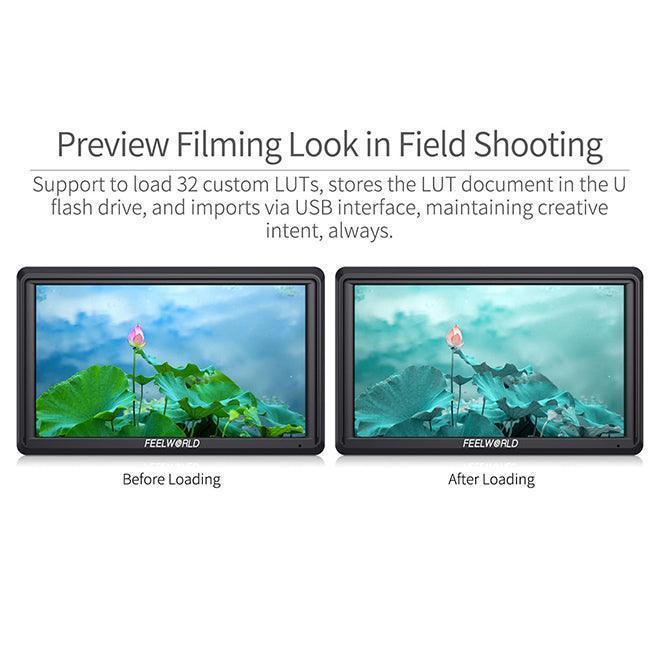 FEELWORLD FW568 V3 6 Inch DSLR 4k HDMI Ultra Bright Screen Camera Field Monitor - Vitopal