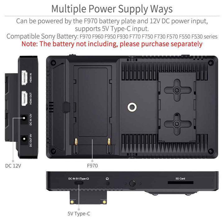 FFEELWORLD F7 Pro 7 Inch 3D Lut Touchscreen DSLR Camera Field Director Ac Monitor - Vitopal